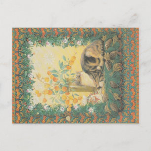 Christmas Cat postcard 