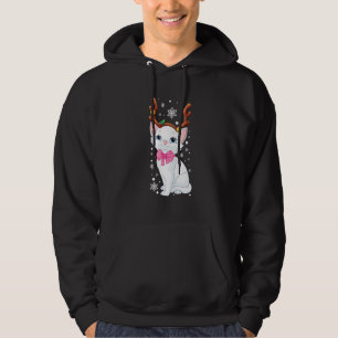 Christmas Cat Reindeer Antlers For Men Women Boys Hoodie