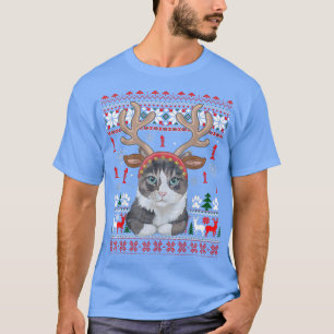 Christmas Cat Reindeer Ugly Christmas Sweater