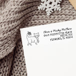 Christmas Cat Return Address Label<br><div class="desc">Christmas cat return address label. Perfect for your holiday cards! Matching items and cards available in my shop!</div>