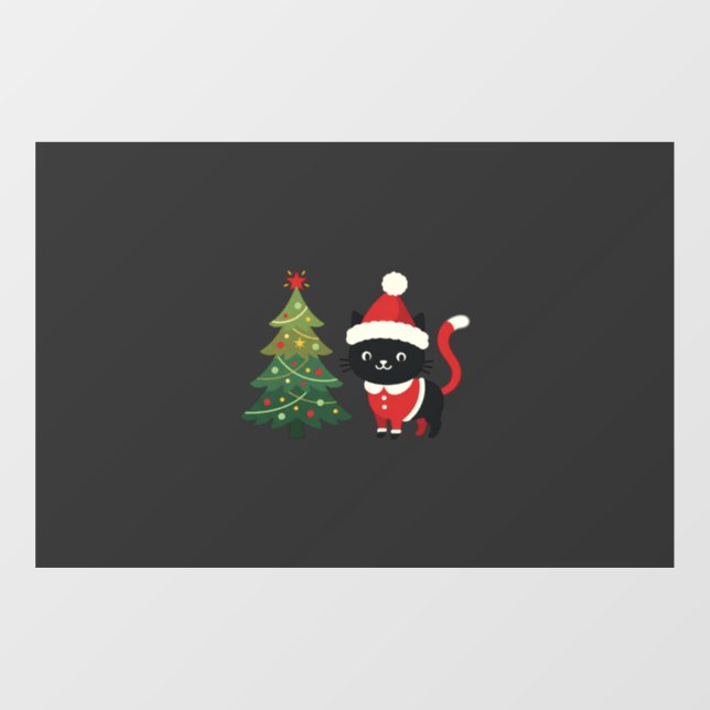 Christmas Cat Santa Tree Vector (Sheet)