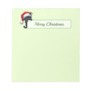 Christmas Cat Season's Greetings Notepad
