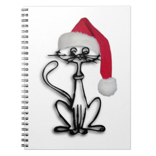 Christmas Cat Spiral Notebook