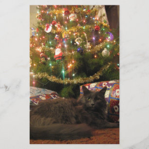 Christmas Cat Stationery
