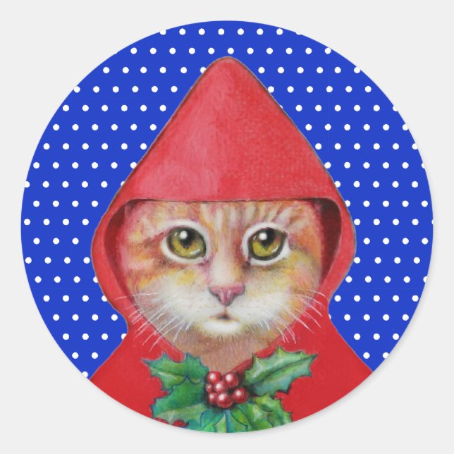 Christmas Cat Stickers (Front)