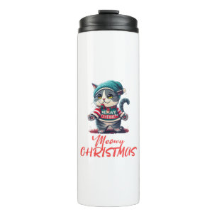 Christmas Cat  Thermal Tumbler