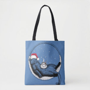 Christmas Cat Tote Bag