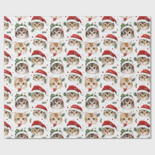 Christmas Cat Wrapping Paper