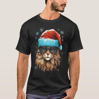 Christmas Cat Xmas Pajama Family Matching Party Co T-Shirt