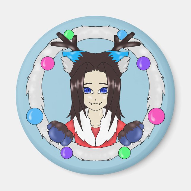 Christmas Catberry Magnet (Front)