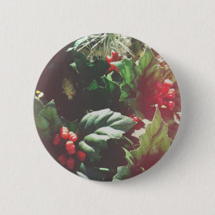 Christmas Catctus 6 Cm Round Badge