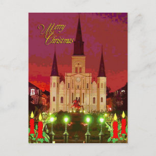 Christmas Cathedral Holiday Postcard