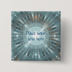 Christmas Cathedral Window 15 Cm Square Badge