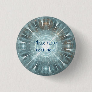 Christmas Cathedral Window 3 Cm Round Badge