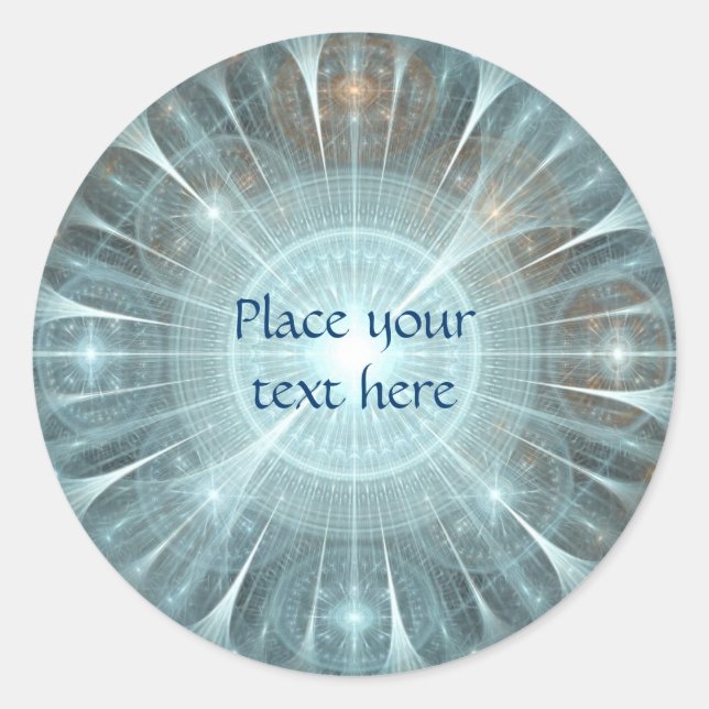 Christmas Cathedral Window Classic Round Sticker (Front)