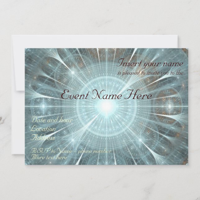 Christmas Cathedral Window Invitation (Front)