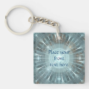 Christmas Cathedral Window Key Ring