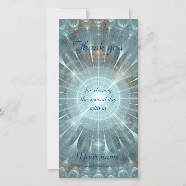 Christmas Cathedral Window Thank You Card (Front)