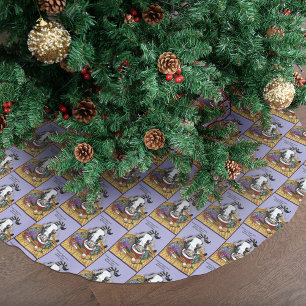 Christmas Catnip Cat Brushed Polyester Tree Skirt