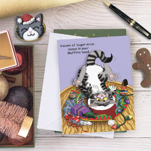 Christmas Catnip Cat Holiday Card