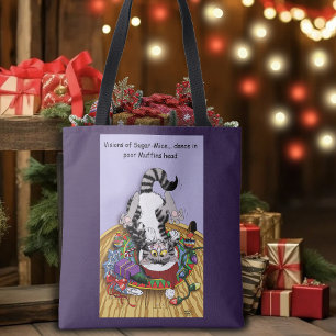 Christmas Catnip Cat Tote Bag