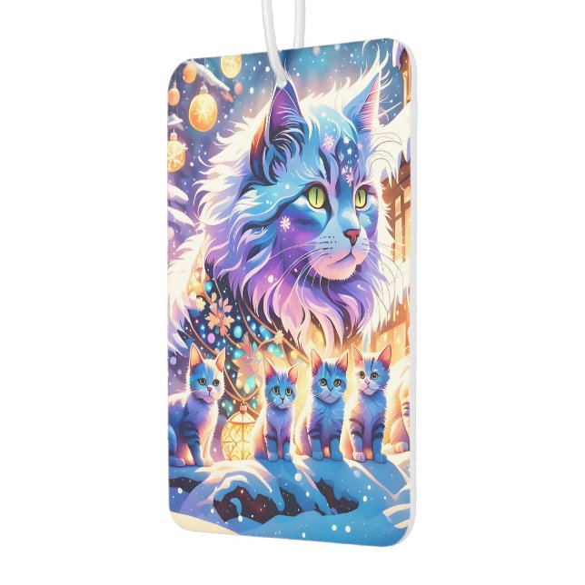 Christmas Cats Display Car Air Freshener (Left)