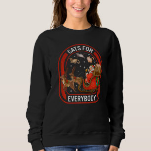 Christmas Cats For Everybody Santa Reindeer Cat Ch Sweatshirt