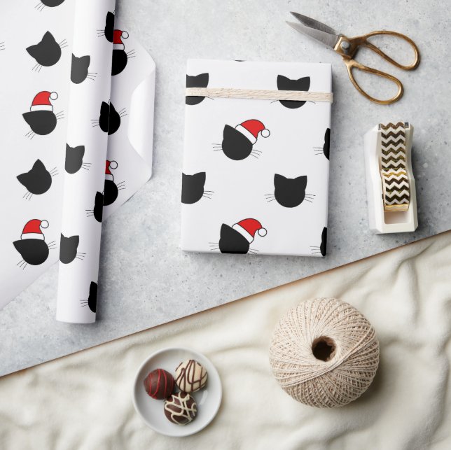 Christmas cats funny Wrapping Paper (Crafts)