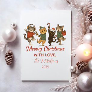 Christmas Cats Holiday Party Card