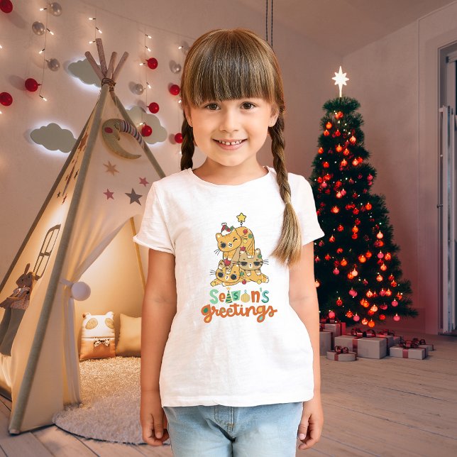  Christmas Cats Humour Kids T-Shirt  (Creator Uploaded)