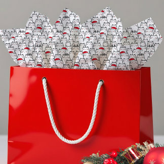 Christmas Cats Pattern   Tissue Paper