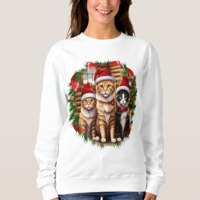 Christmas Cats Sweatshirt (Front)