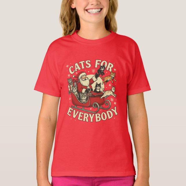 Christmas Cats  T-Shirt (Front)