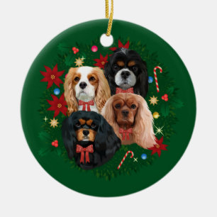Christmas Cavalier King Spaniel Ornaments