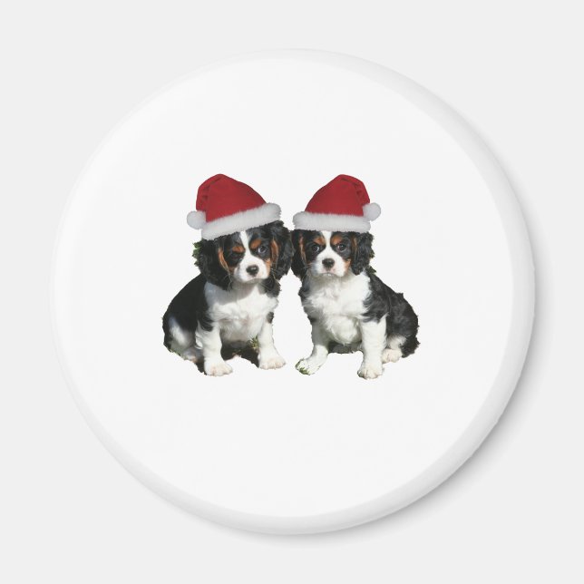 Christmas Cavaliers Magnet (Front)