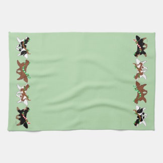 Christmas Cavaliers Parade Tea Towel