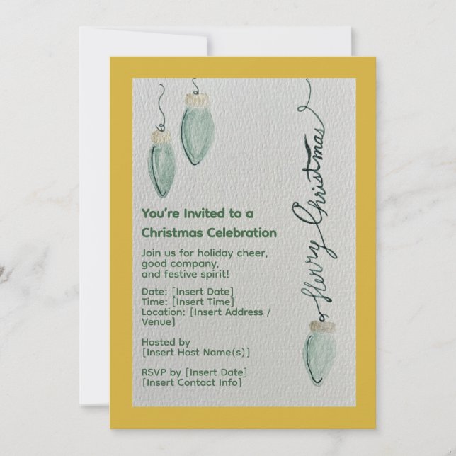 Christmas Celebration Invitation  (Front)