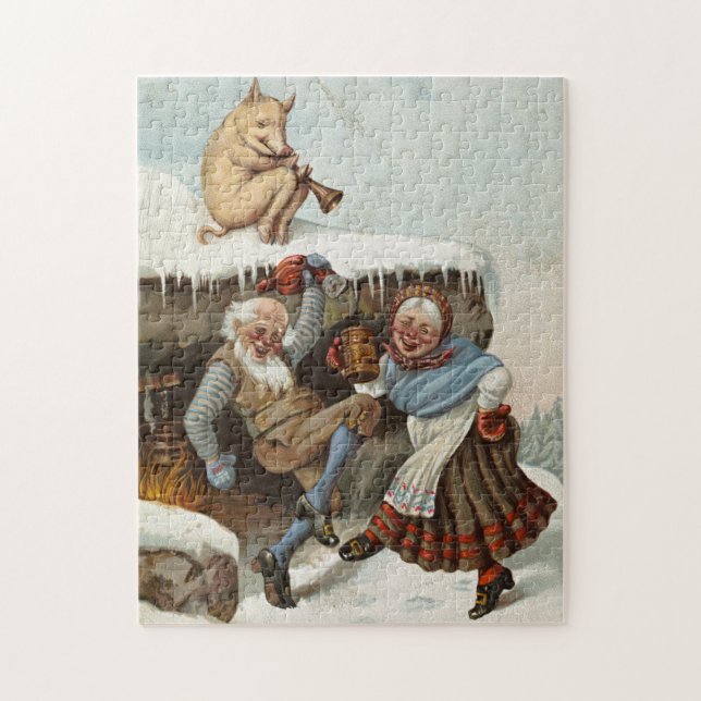 Christmas Celebration Wilhelm Larsen Jigsaw Puzzle (Vertical)