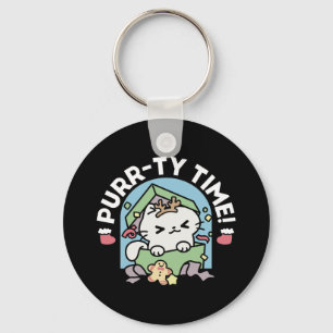 Christmas Celebration with Purr-ty Time Cat Key Ring