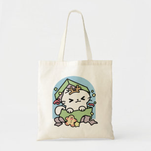 Christmas Celebration with Purr-ty Time Cat Tote Bag