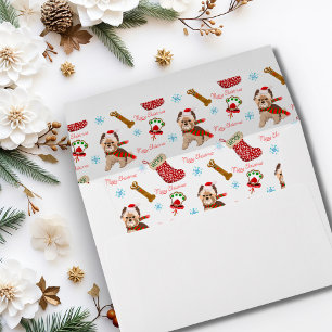 Christmas Celebration with Yorkie Envelope
