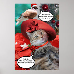 CHRISTMAS CELEBRATIONS OF PRINCESS TATUS CAT POSTER