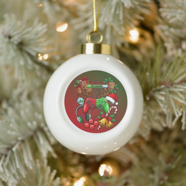 Christmas Ceramic Ball Christmas Ornament (Tree)