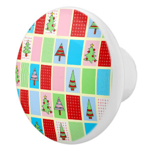 Christmas  ceramic knob