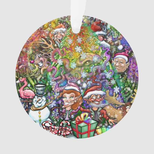Christmas Ceramic Ornament (Front)