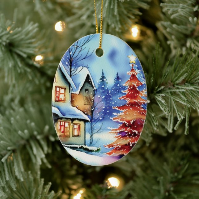 Christmas Ceramic Ornament (Tree)