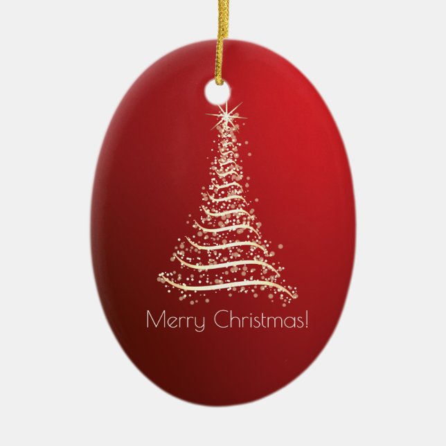 Christmas Ceramic Tree Decoration (Front)