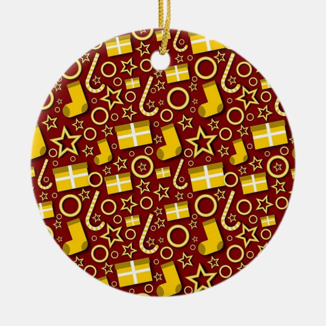 Christmas Ceramic Tree Decoration (Front)