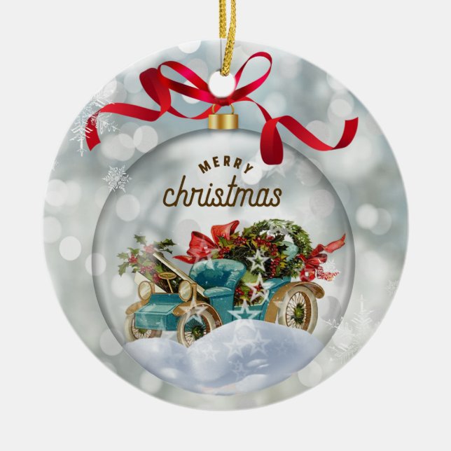 Christmas Ceramic Tree Decoration (Front)