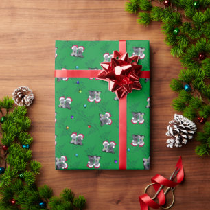 Christmas Cesky Terriers Wrapping Paper